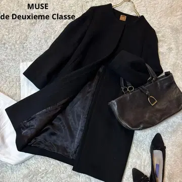 MUSE de Deuxieme Classe 노카라 코트 블랙