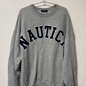 NAUTICA 그레이 스웨트 셔츠 M 사이즈
