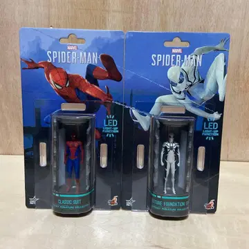 (미개봉 새상품) 스파이더맨 격납고 LED 피규어 세트 5체 세트