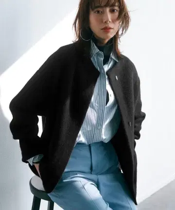 23구 라쿤 블렌드 더블 페이스 니트 가디건 32