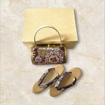 꽃무늬 자수 일본 의류용 백 & 조리 박스 포함