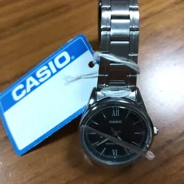 [ 미사용 새상품 ] CASIO 블랙 아날로그 손목시계 방수