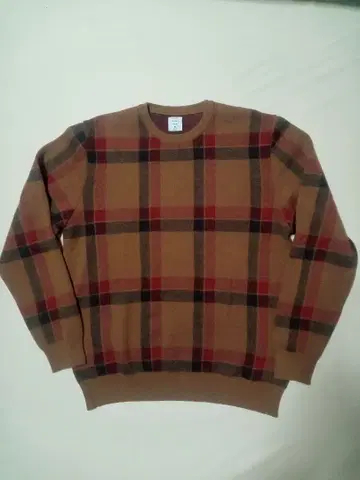 미스터 젠틀맨 체크 무늬 니트