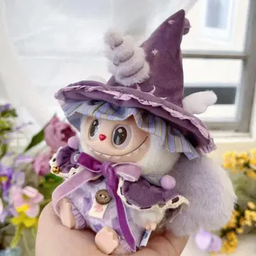 LABUBU 마법사 유니콘 퍼플 시리즈 의상 4세트