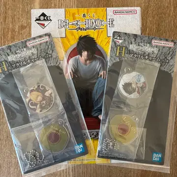 데스노트 제일복권 B상 L 피규어 + H상 아크릴 참 2개 세트