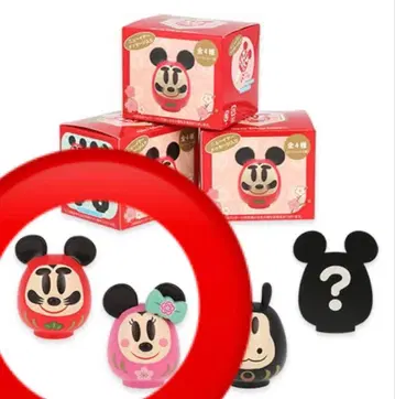 미키 미니 디즈니 설날 굿즈 달마 피규어 세트