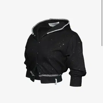 S mid-sleeve hoodie cropped theredthread