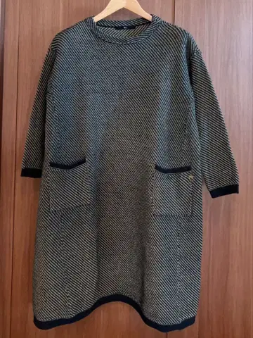 45rpm 인디고 니트 원피스