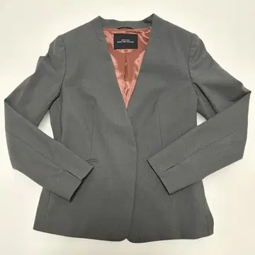 그린 라벨 릴랙싱 그레이 노카라 자켓