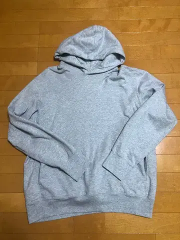 [유니클로] 후드 맨투맨/그레이/XL 남성용