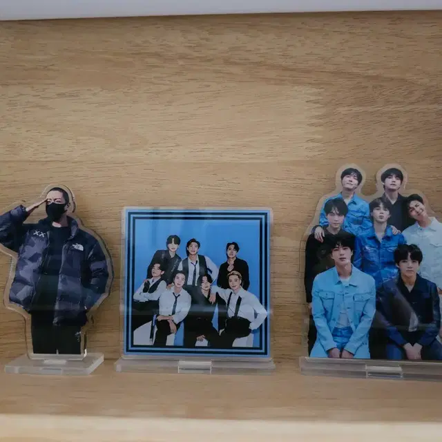 (3개일괄) 방탄bts 아크릴스탠드 아스 단체 정국지민태형윤기석진포카