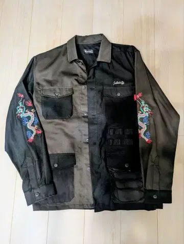 거의 미사용 Subciety 긴팔 캐주얼 셔츠