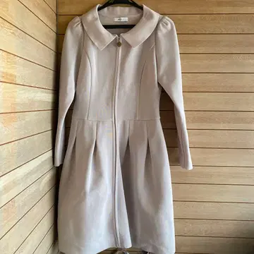 S1130.25 MISS J 카라 부착 라이트 그레이 자켓