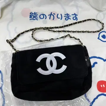 새상품급, 블랙 숄더백, 메신저 백 플리스 사코슈