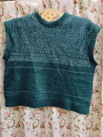 나카가와 마사시치 상점 다크 그린 슬리브리스 니트 베스트