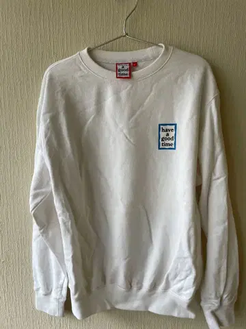 have a good time 화이트 맨투맨 M
