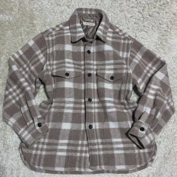 [ 새상품급 ] BEAUTY & YOUTH 체크 브라운 자켓