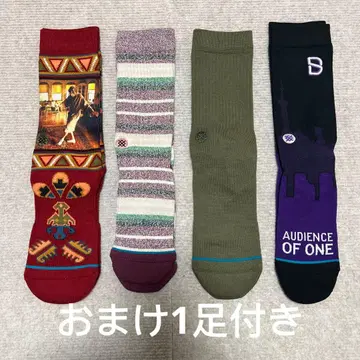 STANCE 스탠스 삭스 양말 4족 세트 + 덤 1족 포함 남녀 공용