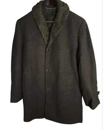 60's 'GREAT WESTERN' 트위드 보아 코트