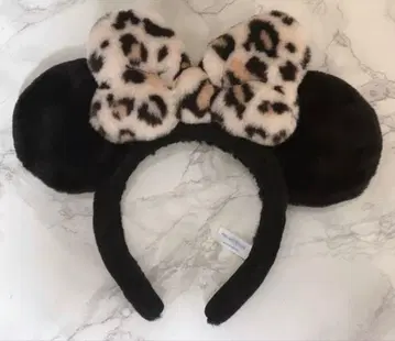 디즈니 머리띠 레오파드 무늬 미니