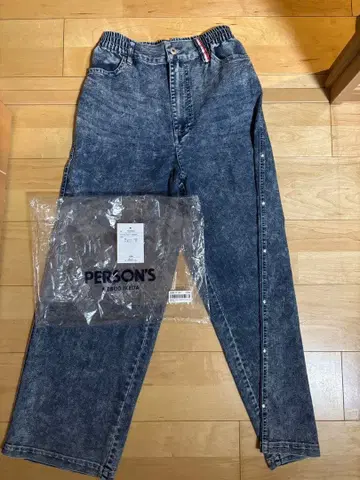 PERSON'S 빈티지 워시 가공 썸머 데님 팬츠 블루