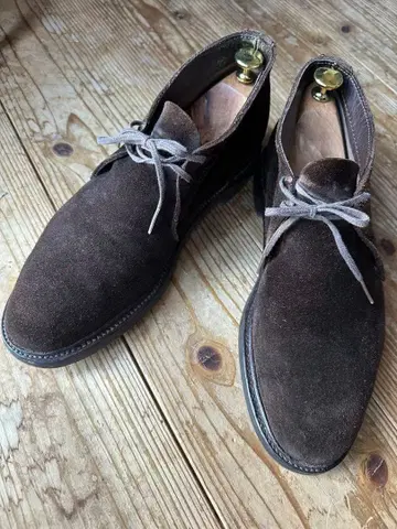 Alden 1492 다크 브라운 스웨이드 7 D