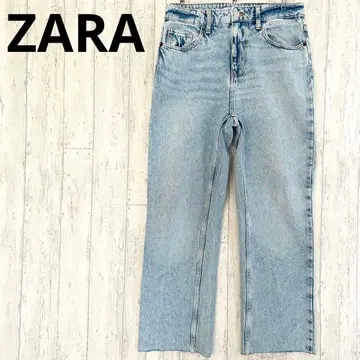 자라 데님 팬츠 40 컷오프 워시 가공 zara