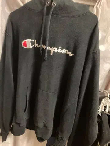 Champion 리버스 위브 후드티 파랑 택