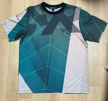 Y-3 기하학 패턴 셔츠 그린 계열