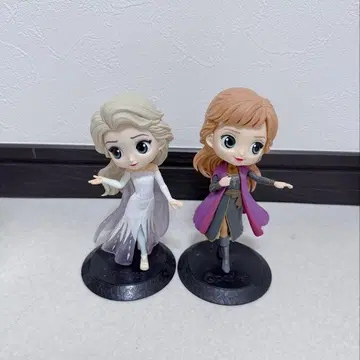 큐포스켓 겨울왕국 안나 엘사 피규어 2개 세트