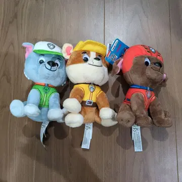 퍼피 구조대 봉제 인형 3체 세트