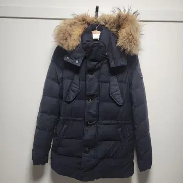 TATRAS 네이비 다운 자켓 퍼 포함