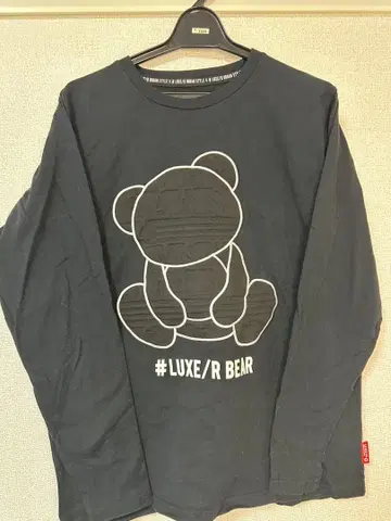 LUXE/R 러그 베어 긴팔 T셔츠