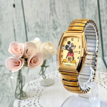 [ 레어 ] SEIKO 세이코 손목시계 미키 60주년 모델 토노형