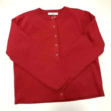 워셔블 스펀지 니트 크루넥 가디건