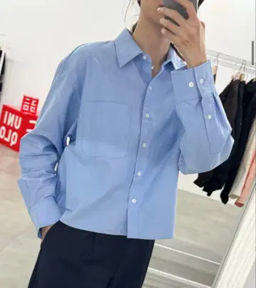 유니클로 옥스퍼드 셔츠 JWANDERSON XL 61 Blue