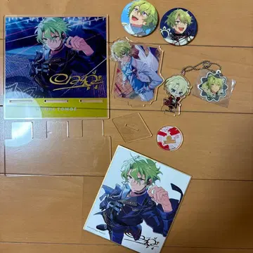 토모에 히요리 아크릴 스탠드 & 캔뱃지 & 색지 세트