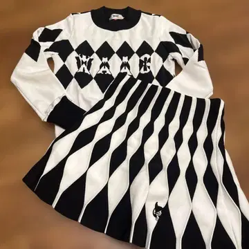 WAAC 골프웨어 셋업 니트