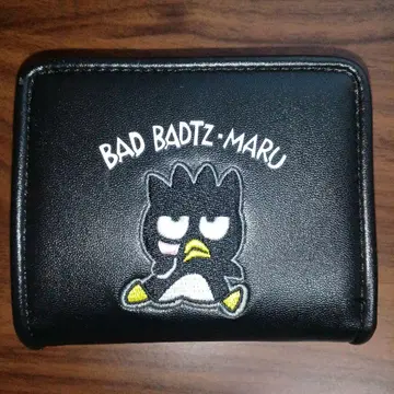 BAD BADTZ-MARU 접이식 지갑 블랙