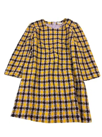 e349 TABASA 도트 패턴 긴팔 원피스