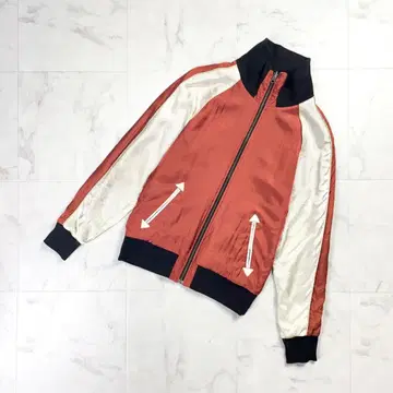 NO ID 리버서블 새틴 자켓 스카잔풍 블랙 사이즈 1*KD407