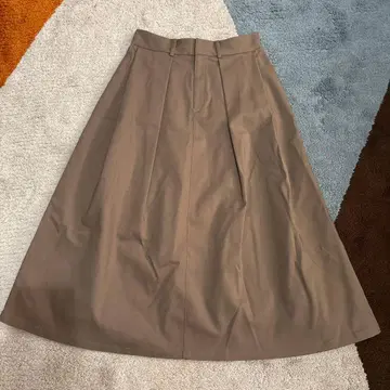[ FRAMeWORK 플레어 스커트 36 가을/겨울 소재 베이지 ]