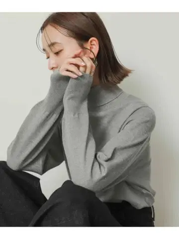 센스 오브 플레이스 어반 리서치 터틀넥 라메 스웨터/그레이