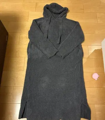 GELATO PIQUE 후드 부착 롱 원피스 그레이