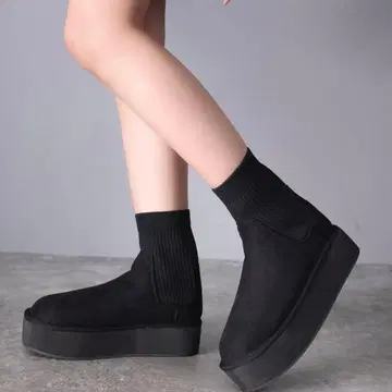 JaVa 자바 콜라보 겨울 트렌드 아이템! 통굽 삭스 어그 부츠