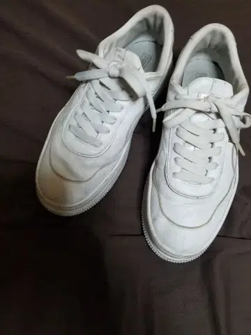 PUMA, Teva 가죽 화이트 스니커즈