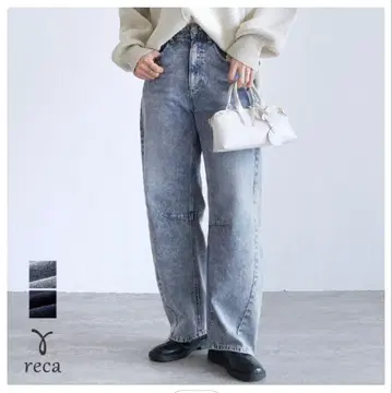 reca 배럴 레그 데님 팬츠