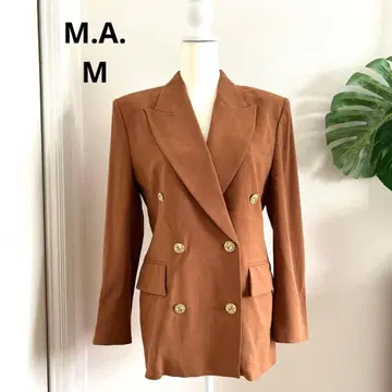 [ M.A. ] 브라운 테일러드 자켓 자켓 M 사이즈 골드 버튼 일본제