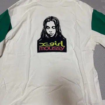x-girl MOUSSY 그래픽 긴팔 T셔츠