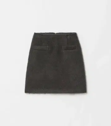 알아바일 스커트 모헤어 샤기 미니 스커트